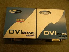 Gefen DVI CAT-5 MS Extreme Extender Extends DVI 300 feet over CAT-5 cable NO PS