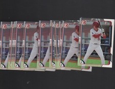 (127) COUNT LOT HUTTON MOYER 2015 BOWMAN  DRAFT 1ST BOWMAN CARD #92