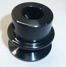 1.5" V belt pulley black anodized aluminum vee 4L 5/8" Bore