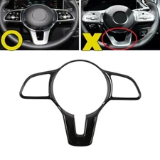 Gloss Black Print Regular Steering Wheel Trim Cover Fits 19-20 W213 E300