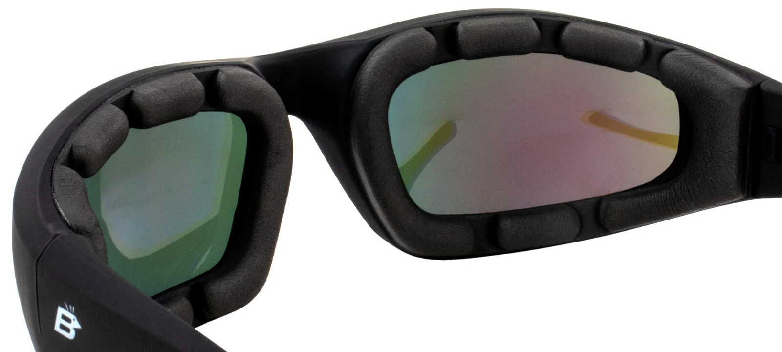 Birdz Oriole Padded Motorcycle Riding Sunglasses/Biker Glasses for Men or Women - Picture 6 of 11