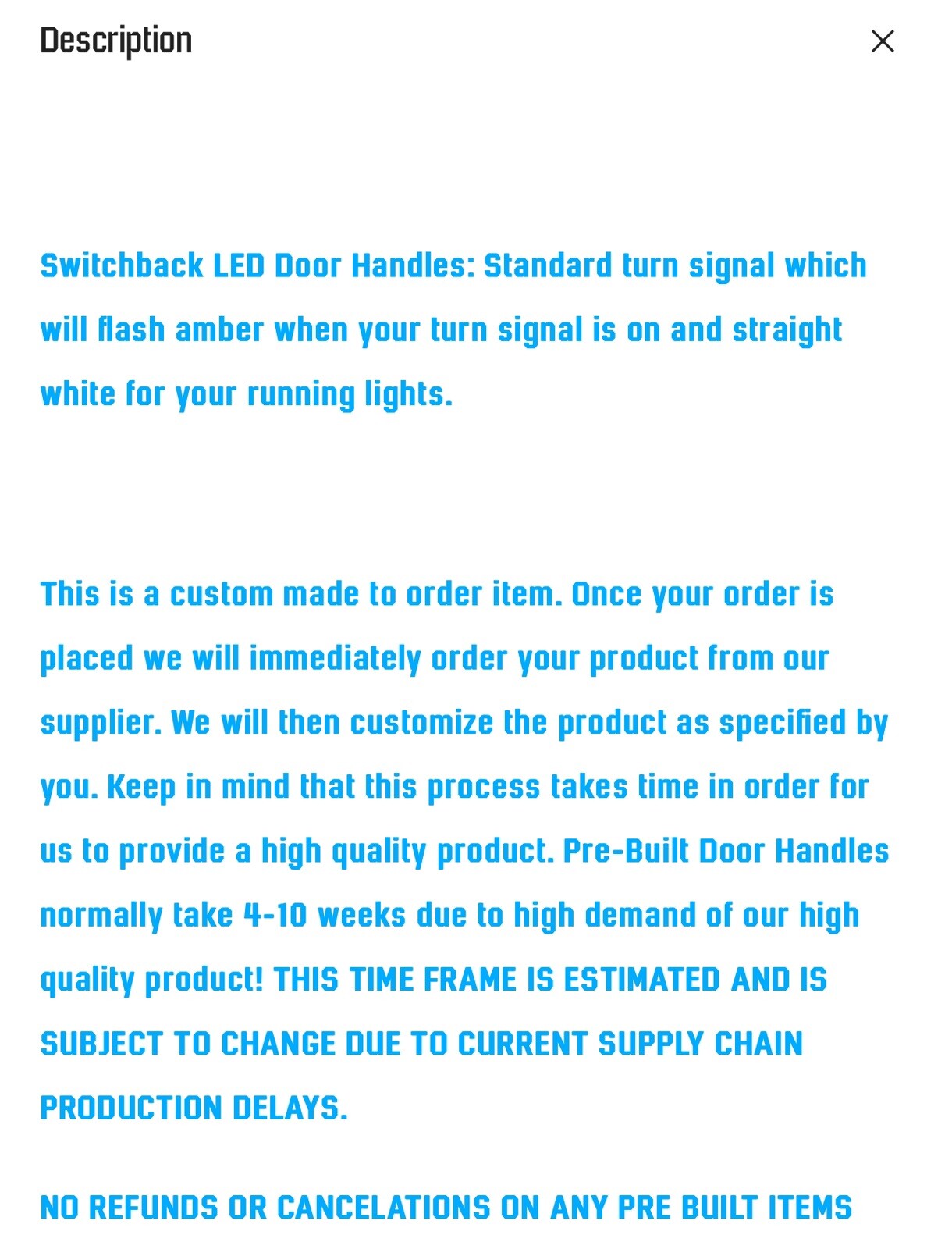 20142018 GM Switchback LED Door Handles Yukon Tahoe Suburban Silverado