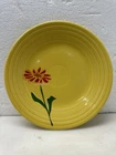 Fiesta Tangerine Floral Luncheon Plate 9" Marshall Fields Exclusive Fiestaware