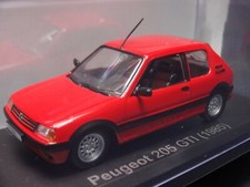 Peugeot 205 GTI 1985 Red 1/43 Scale Box Mini Car Display Diecast Vol 275