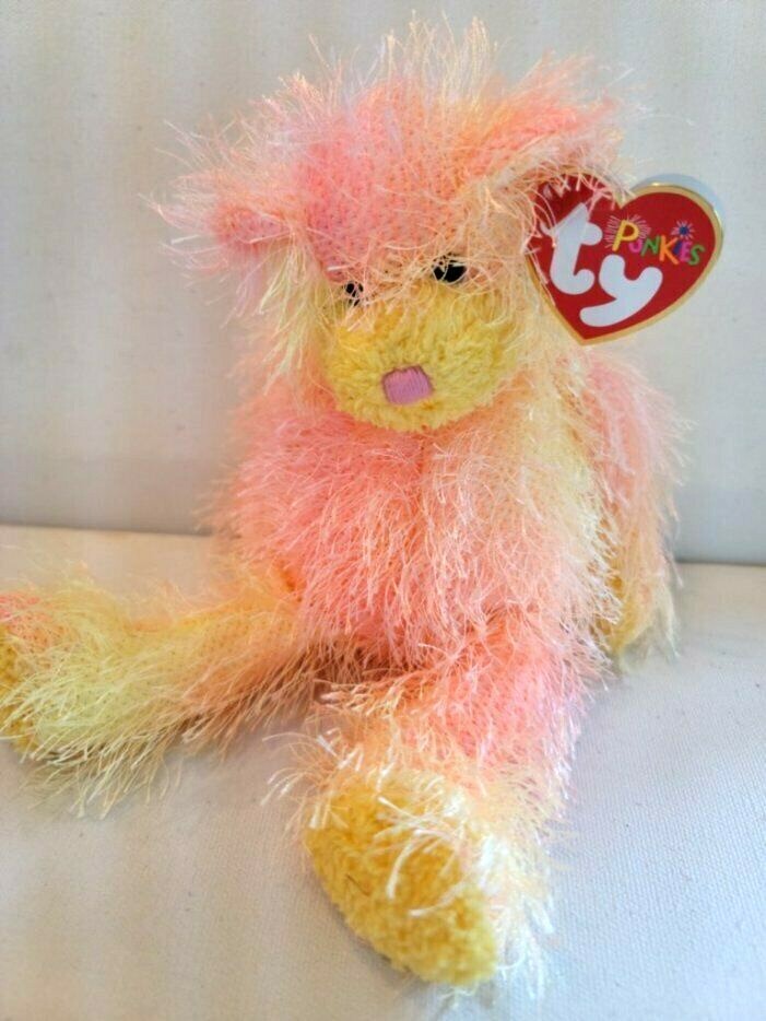 Ty Beanie Punkies- New Rainbow The Bear- -MWMT-9