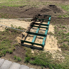 LANDZIE Drag Harrow Driveway Grader for ATV, UTV - 8 Ft Tractor Tow Behind Rake