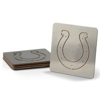 Nfl Indianapolis Colts 4Er Set Untersetzer Coaster Set Edelstahl Kork Boaster