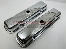 Pontiac Short Stock Valve Cover Chrome Center Hole V8 59-79 326 350 389 400 455