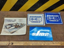 Vintage Lockheed General Dynamics Pomona CA SM-2 Standard Missile Stickers Photo