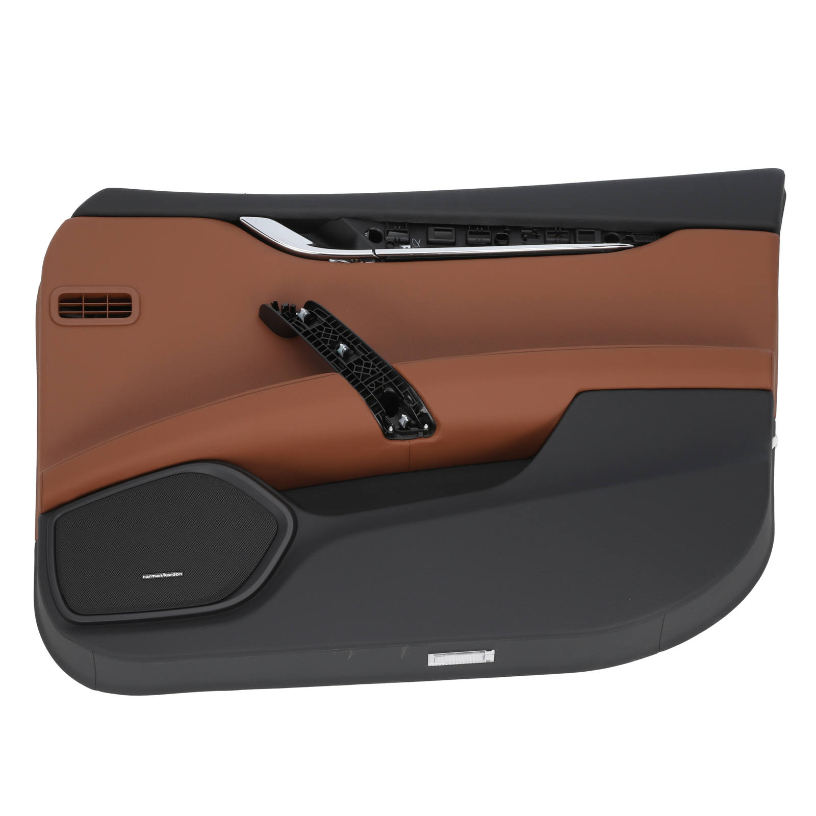 GENUINE MASERATI Quattroporte 13-17+ RH Black/Tan Leather Door Panel  670060034