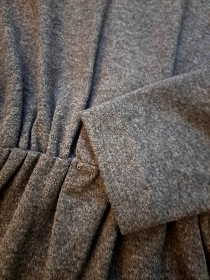 Vintage Willi of California Dress Womens Gray 80s Sweatshirt Elastic Waist M - Image 2 of 4