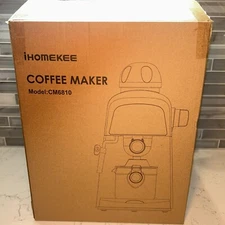 Ihomekee Coffee/Espresso Machine and Steam Wand. Model: CM6810 Red