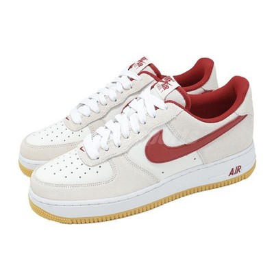 Nike Air Force 1 07 LV8 Photon Dust Varsity Red White Gum Men AF1