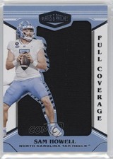 2022 Panini Chronicles Draft Picks Plates & Full Coverage Sam Howell Patch 0a3