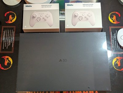 Analogue 3D White A3D-C02-SE Nintendo 64 4K w/2 8BitDo BT Controllers NEW SEALED