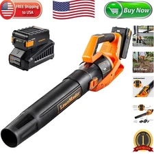 Effortless Gardening with 40V Cordless Leaf Blower - Lightweight, Quick Charge