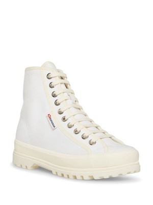 SUPERGA Womens White 2636 Alpina Emrata Round Toe Platform Athletic Sneakers 6