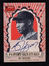 2013 Panini America's Pastime Signatures Gold 17/25 Bo Jackson #BJ Auto g0d