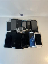 Lot of 14 Smartphones – Samsung, Apple, Verizon, Nokia, LG – For Parts/Repair