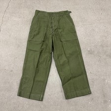 Vtg Og 107 US Army Baker Fatigue Uniform Pants Mens Medium Green Military