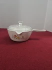 VTG Corning Ware P-89-B Wildflower 2 1/2 Cup Sauce Saute Pan with Pyrex P81C Lid