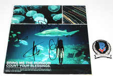 BRING ME THE HORIZON BAND SIGNED COUNT YOUR BLESSINGS ALBUM FLAT PHOTO BECKETT