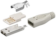 goobay USB Stecker A L&ouml;tversion inkl. T&uuml;lle