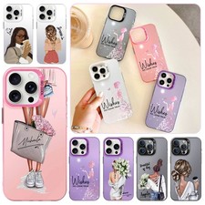 Girls Custom Phone Case Laser Shockproof Cover For iPhone 16 17 Pro 15 14 13 12