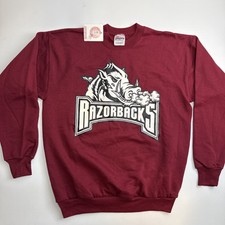 Vintage University of Arkansas Razorbacks Crewneck Sweatshirt Medium Y2K New