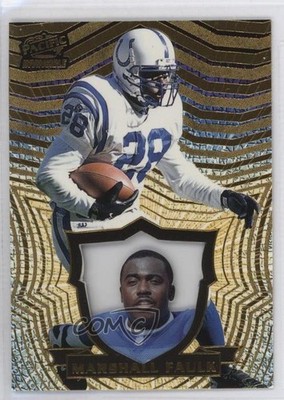1997 Pacific Invincible Marshall Faulk #61 HOF 0n7b