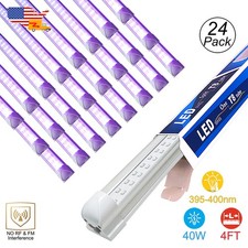 24Pack LED UV Black Light Fixture 48 inch 40W Ceiling Mount Party D cor Lighting
