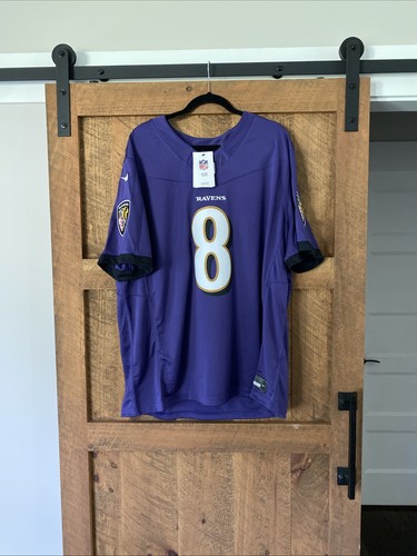 Lamar Jackson Baltimore Ravens Nike Speed Machine Limited Jersey 2XL Purple