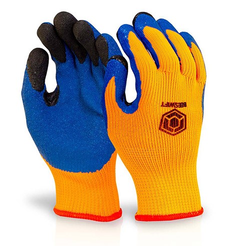 Beeswift Latex Thermo-Star Fully Dipped Gloves Orange Size 9