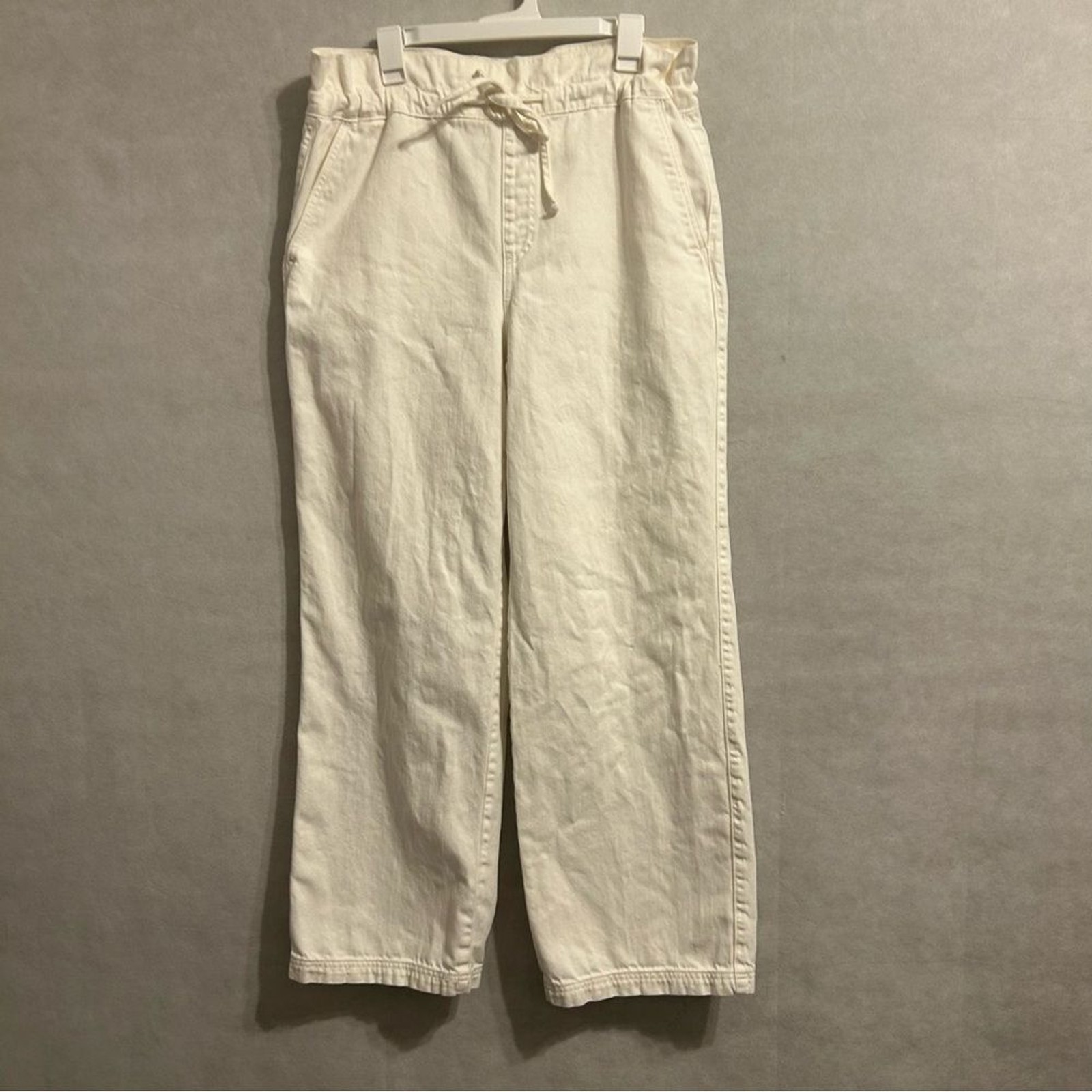 Universal thread Casual Cream Drawstring Pants si… - image 2