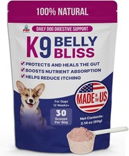 K9 Belly Bliss All-Natural Gut Health Dogs Vet Approved Prebiotic Dogs Daily