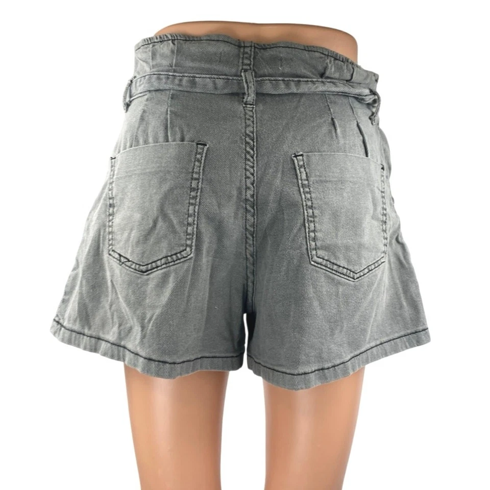 Mustard Seed Women's Gray High Waisted Button Fly Tie Waist Denim Jeans Size S - Image 3 of 4