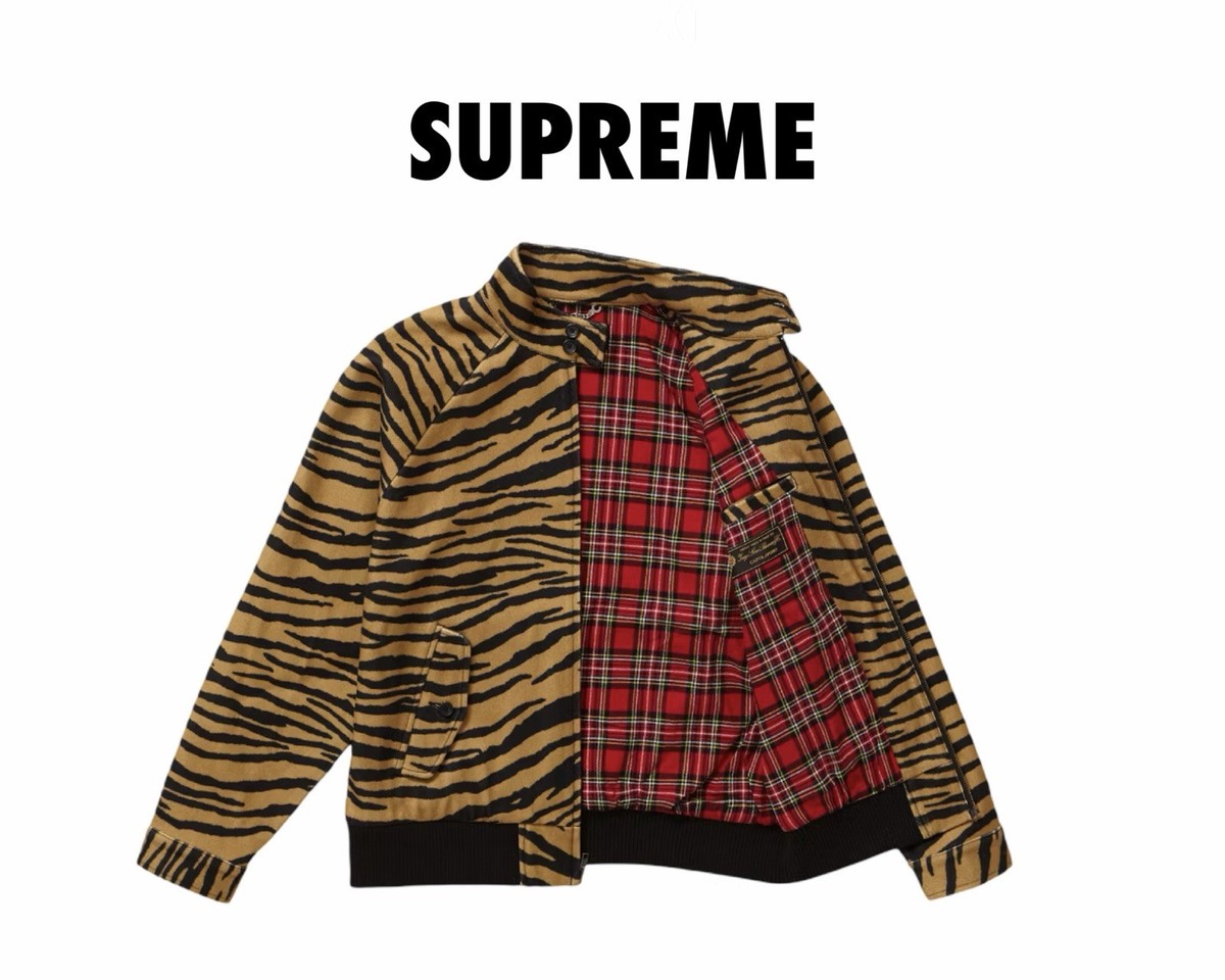 Supreme Wool Harrington JacketTiger Made In Italy Medium 2019 | eBay