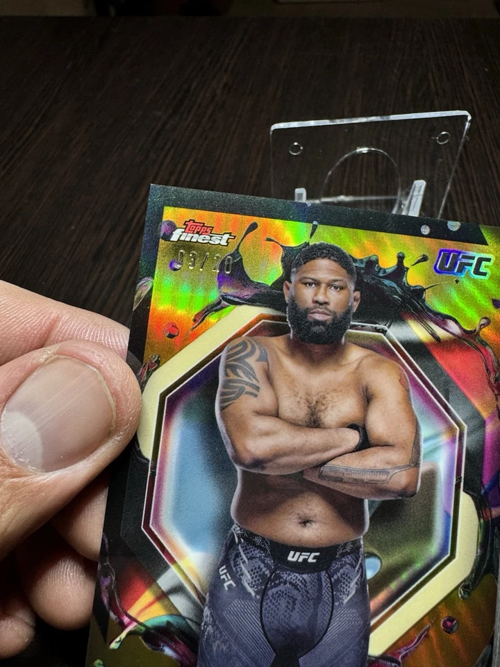 2024 Topps Finest UFC Curtis Blaydes #266 Gold 03/20 SSP Rare - Image 3 of 4