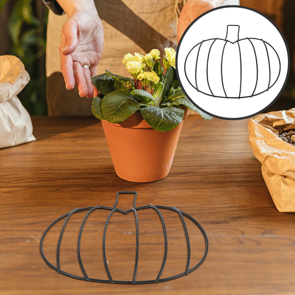 APL 2 Pezzi Cappello Zucca Decorazione Anello Ferro Ufficio Bambino Ghirlanda Fare Filo Cornice Corona