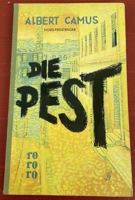 Vintage 1959 Die Pest by Albert Camus German Language Novel Paperback RO RO RO