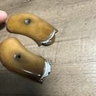 Antique Natural Horn Derringer Grip Panels Pair 2.51” Pocket Pistol Grips — photo 4