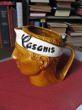 "613.21"   BEAU PICHET ANISETTE  CASANIS  TETE DE MAURE   FABRIQUEE AU PORTUGAL