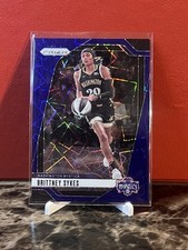 2024-25 Prizm Blue Lazer WNBA Brittney Sykes Washington Mystics #80