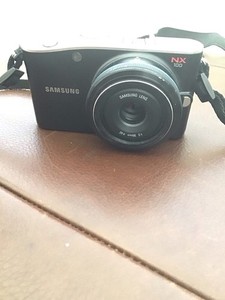 Samsung Nx100 Complete With Nx Pancake Lens F1.2 30mm Both Black charger