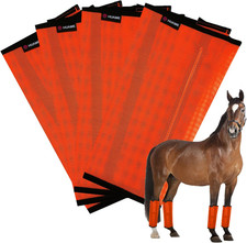 Horse Fly Boots, Breathable Mesh Protection Set of 4, Comfortable Pony Leggings,