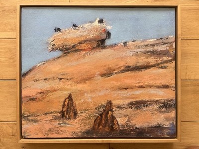 Niamh Collins, irisch geb.1956 - Landschaft im Nachkriegsstil ~ Felsen & Ameisenhaufen