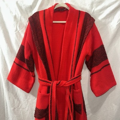 Unbranded Drug Rug Robe Red And Black Size Medium/Large