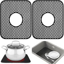 Protectores fregadero cocina pack 2 tapetes silicona 1358x116 antideslizante