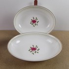 2 Royal Doulton Sweetheart Rose 9.5" Vegetable Bowls VGC Bone China England