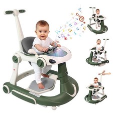 5 In 1 Baby Walker for Boys Girls,Height Adjustable  Wheels for 6-18 Months